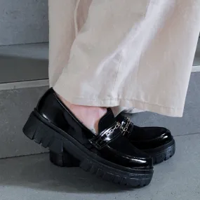 Black Chain Loafer