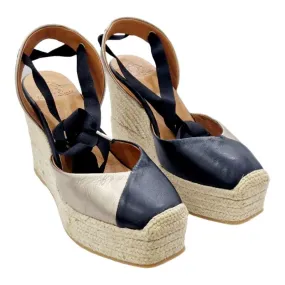Bronze Bicolor Platform Valencia Women's Espadrilles