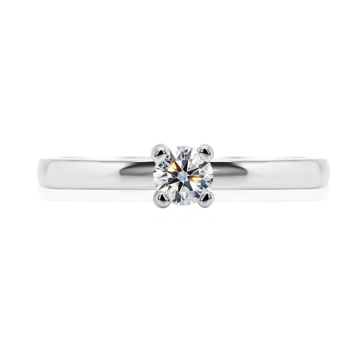 Engagement Ring Nenna UTOPIA - White 18k Gold - 0.25ct