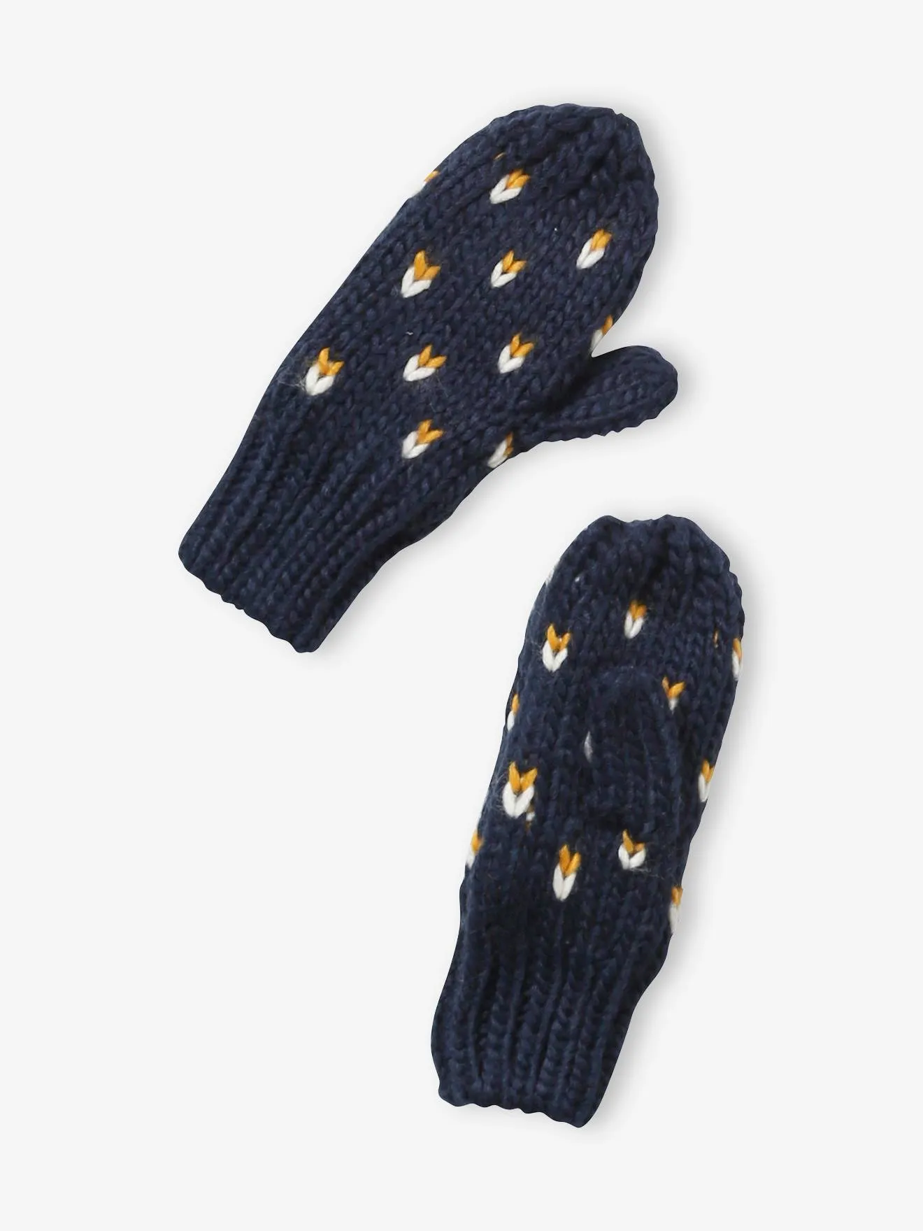Girls Heart Hat, Snood, and Mittens Set
