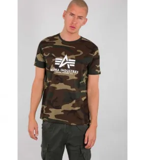 Green Camouflage Basic T-shirt