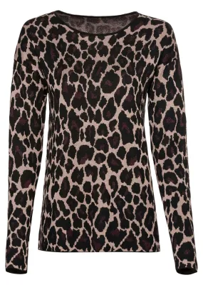 Leopard Print Black Jersey