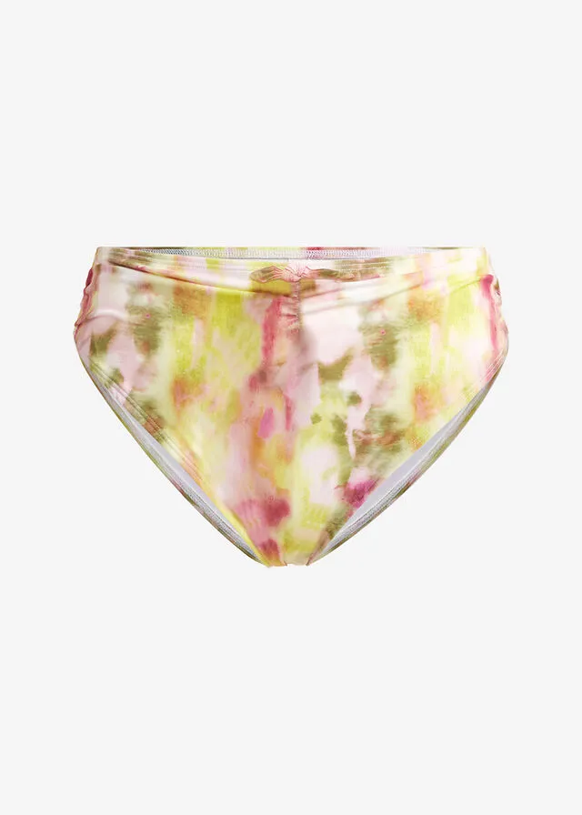 Multicolor Print Bikini Bottoms.