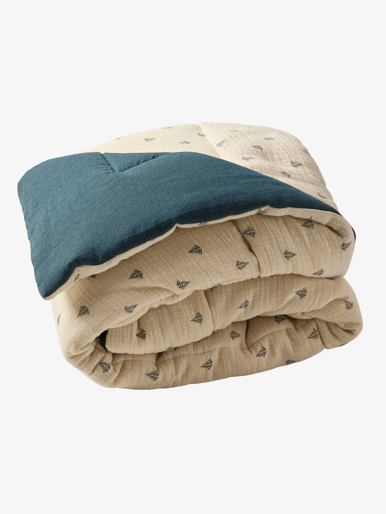 Navy Sea Park Floor Rug with Linen Background