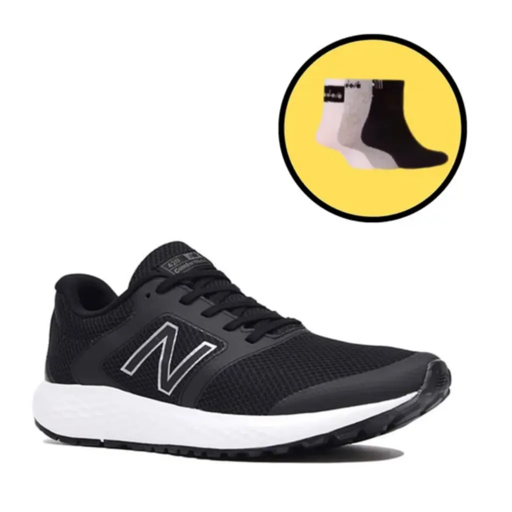 New Balance Men's Running Shoes - ME420B1 + FREE Half-Calf Socks