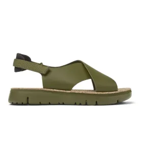 Oruga Sandals Piel Verde