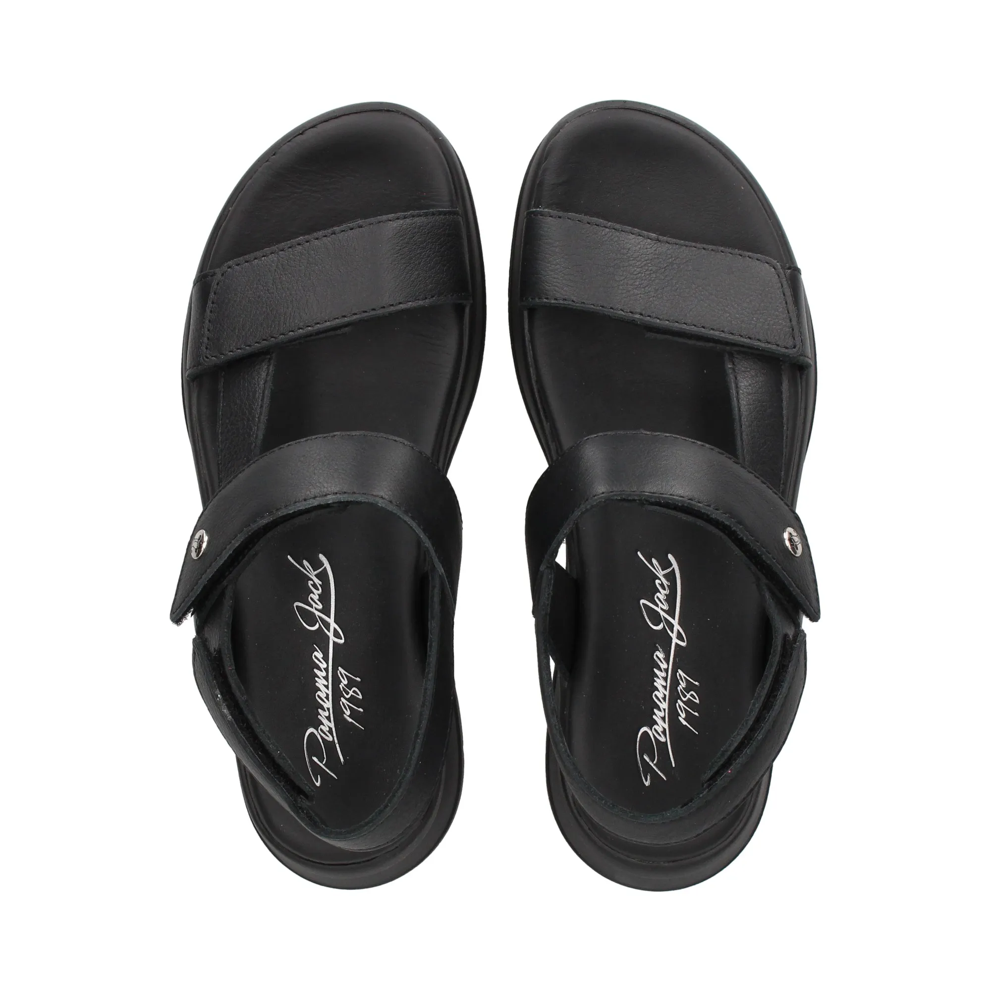 PANAMA JACK Women's Platform Sandals B1 BLACK