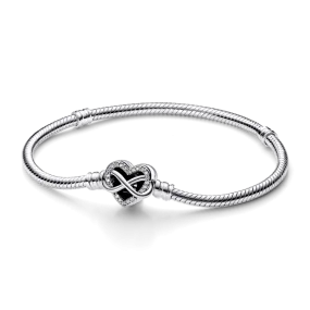 Pandora heart infinity bracelet with shimmering detail 592645C01