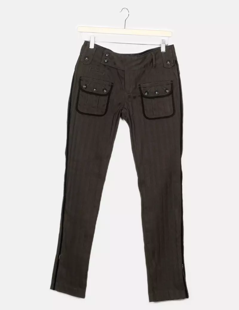Pepe Jeans Slim Fit Fabric Pants