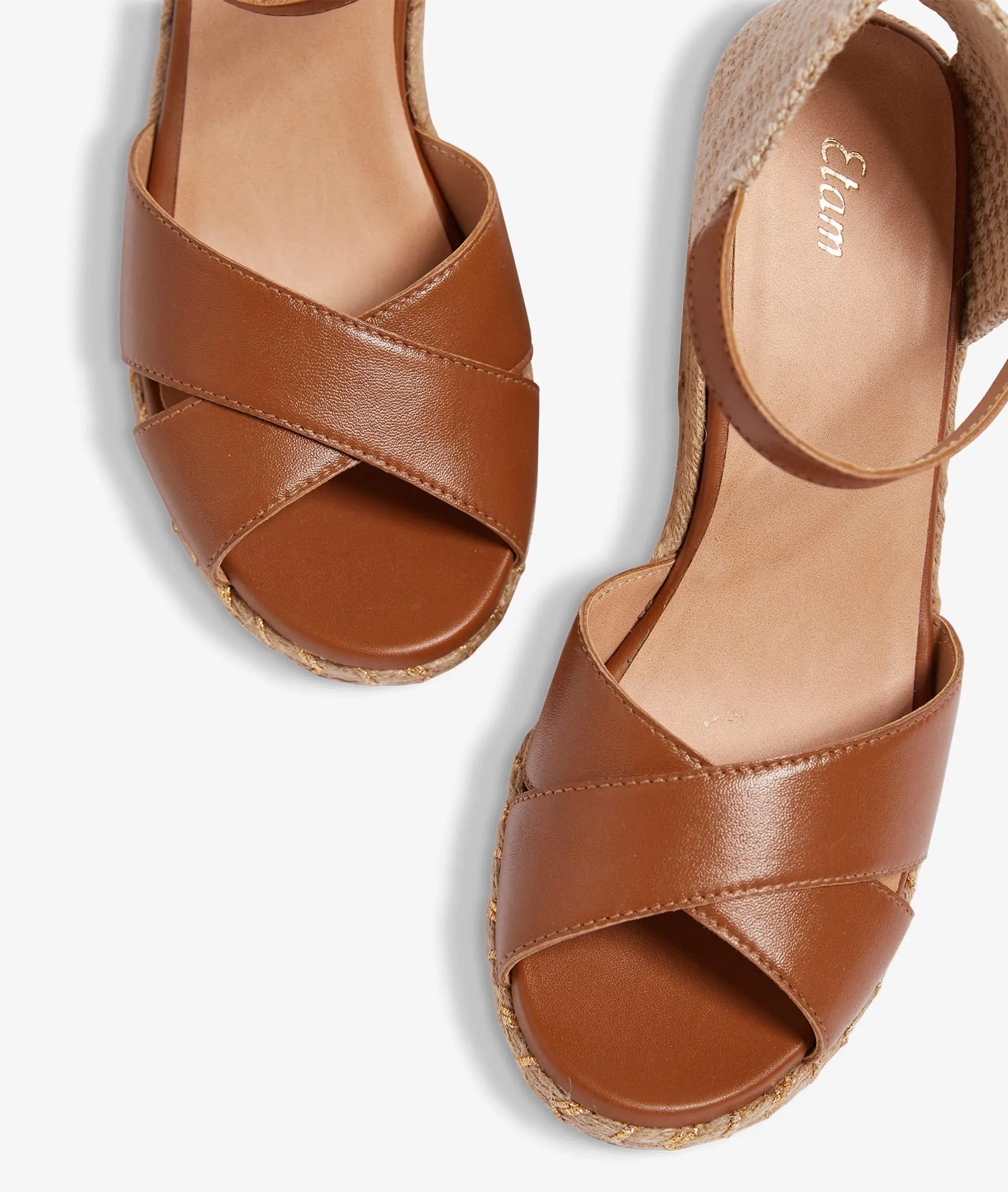 Platform sandals HERMIONE DUNE - ETAM.