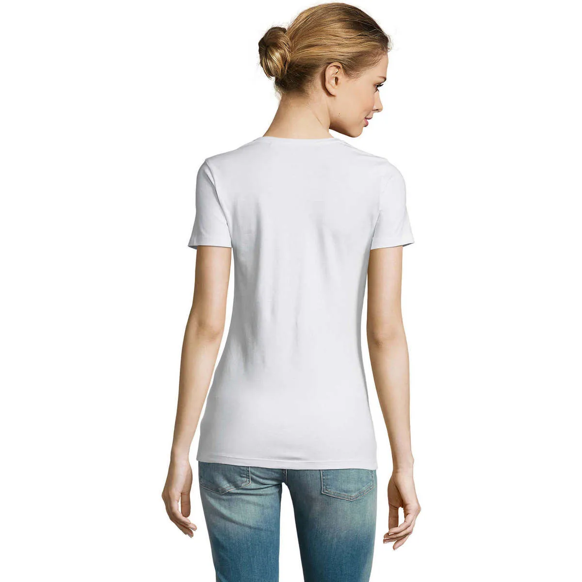 Round neck women's T-shirt