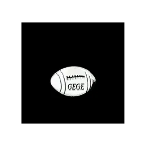 Rugby Ball Sterling Silver Pin