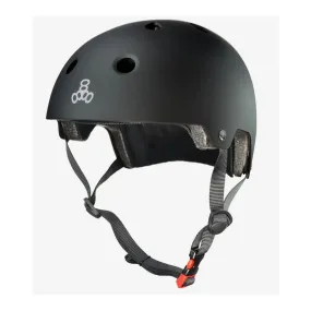Skateboard Helmet Triple 8 Dual Certified All Black Matte