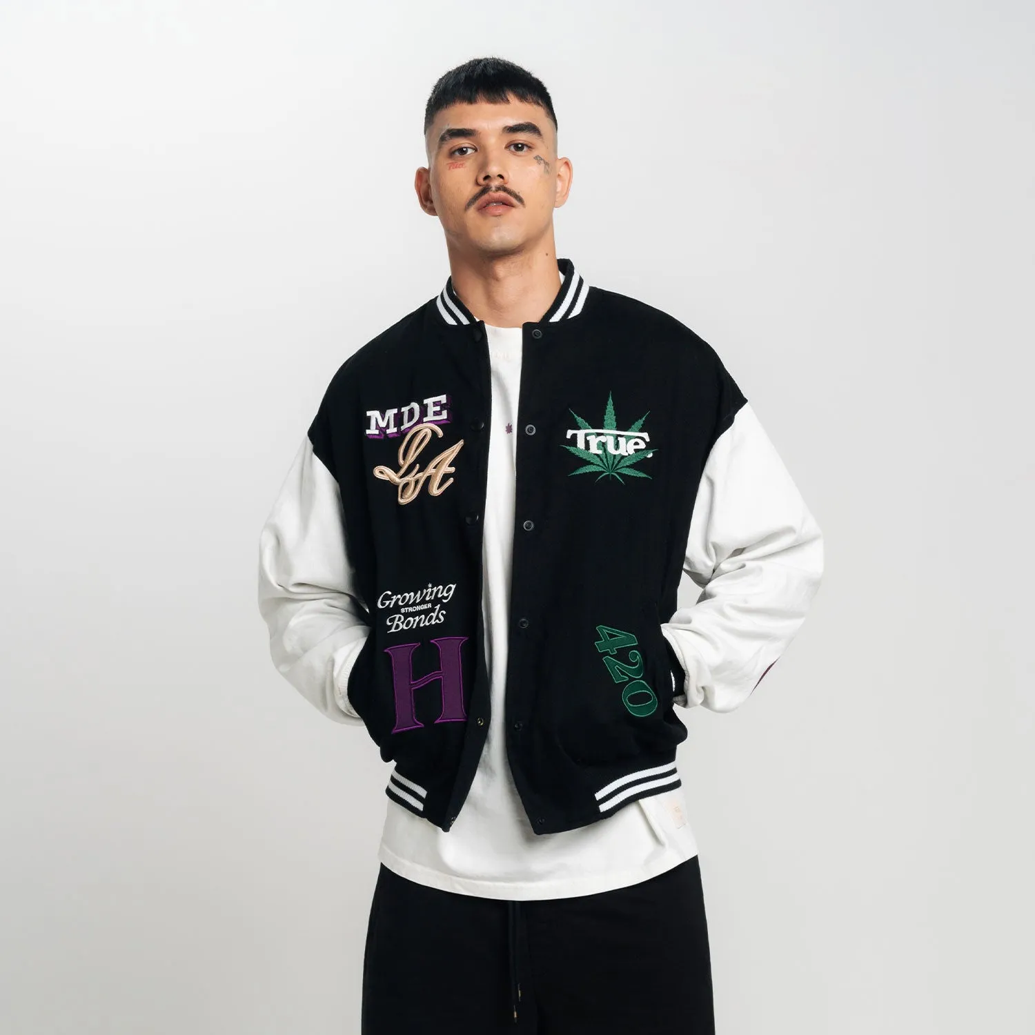 True X Herb - Black Bomber Jacket