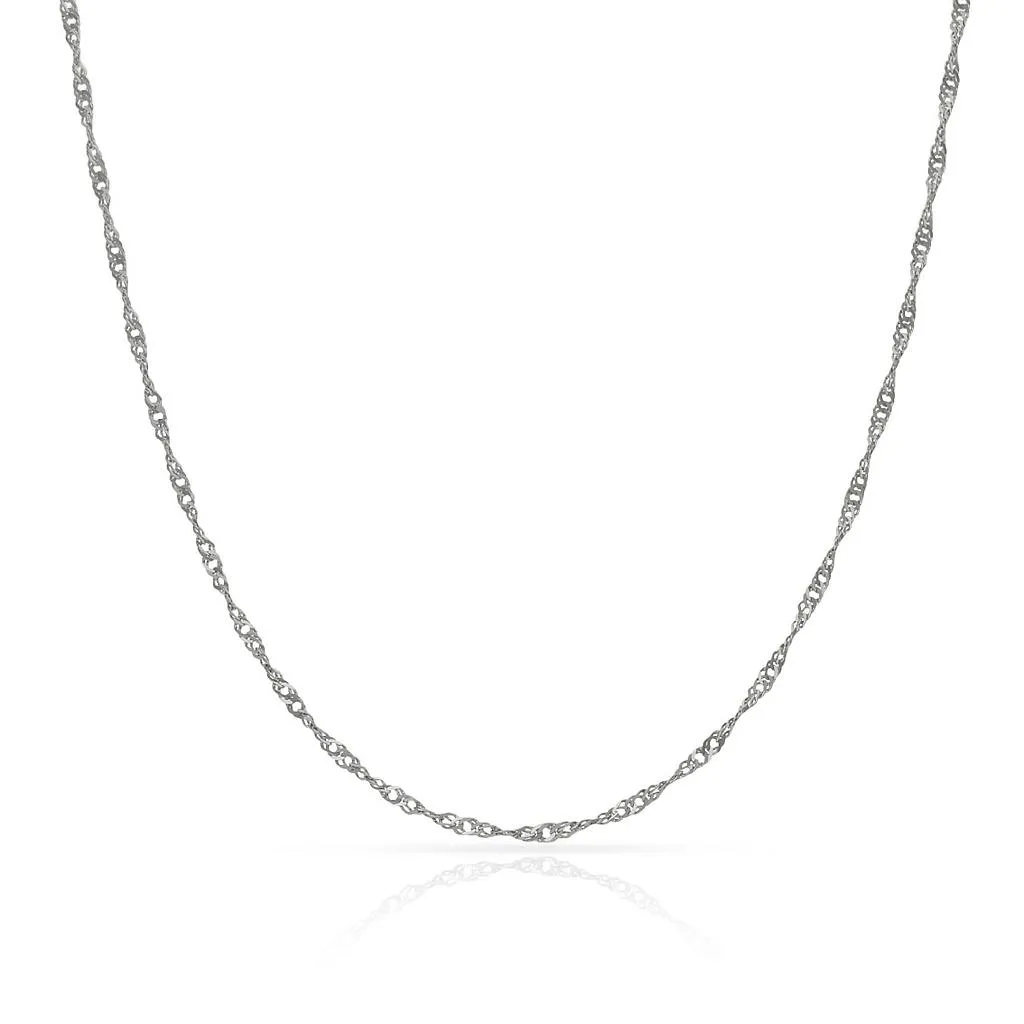 White Gold Chain 45 cm